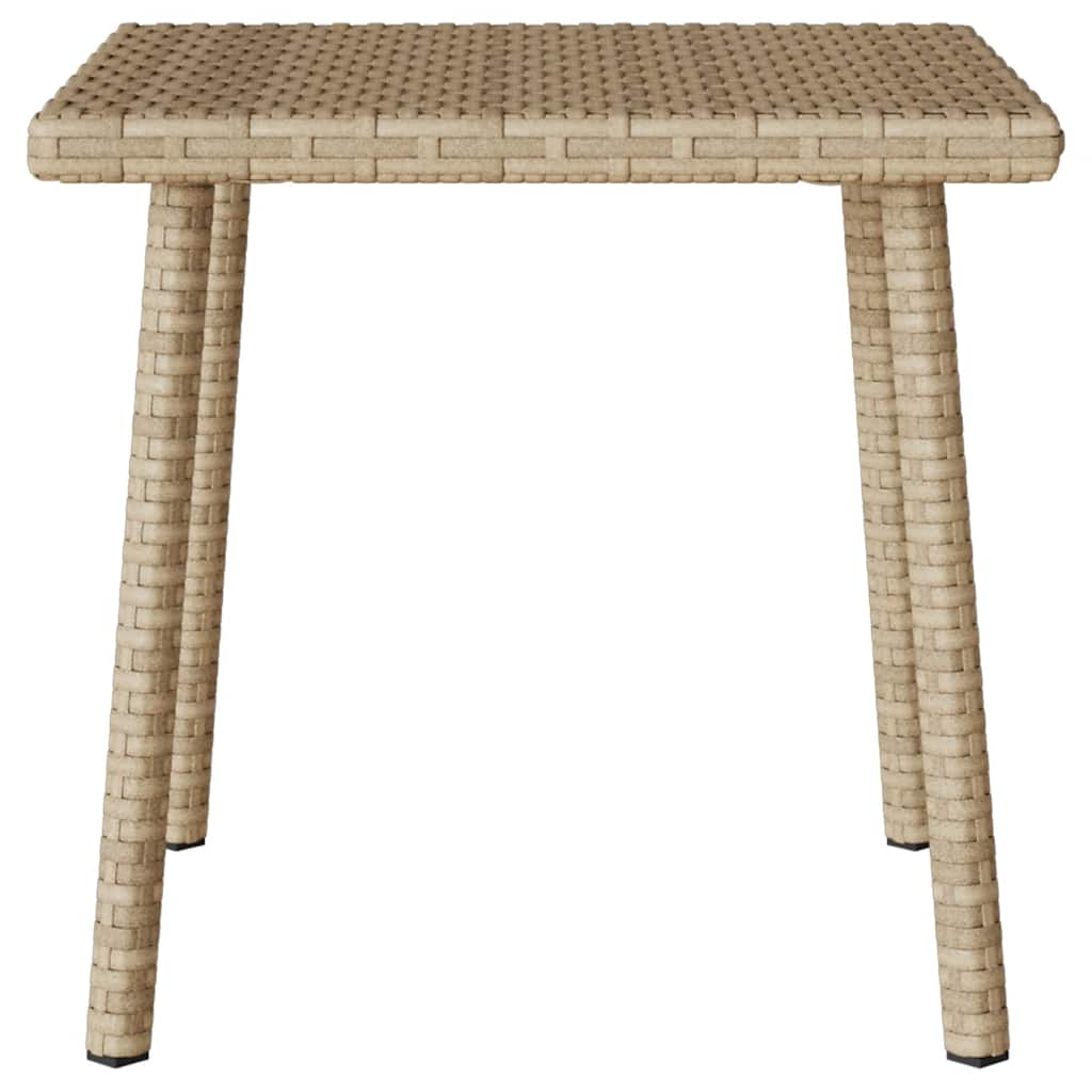 Tavolino da Giardino Rettangolare Beige 40x40x37 cm Polyrattan 4104048