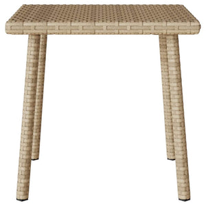 Tavolino da Giardino Rettangolare Beige 40x40x37 cm Polyrattan 4104048