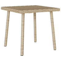 Tavolino da Giardino Rettangolare Beige 40x40x37 cm Polyrattan 4104048