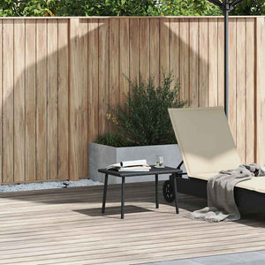 Tavolino da Giardino Rettangolare Nero 60x40x37 cm Polyrattan 4104050