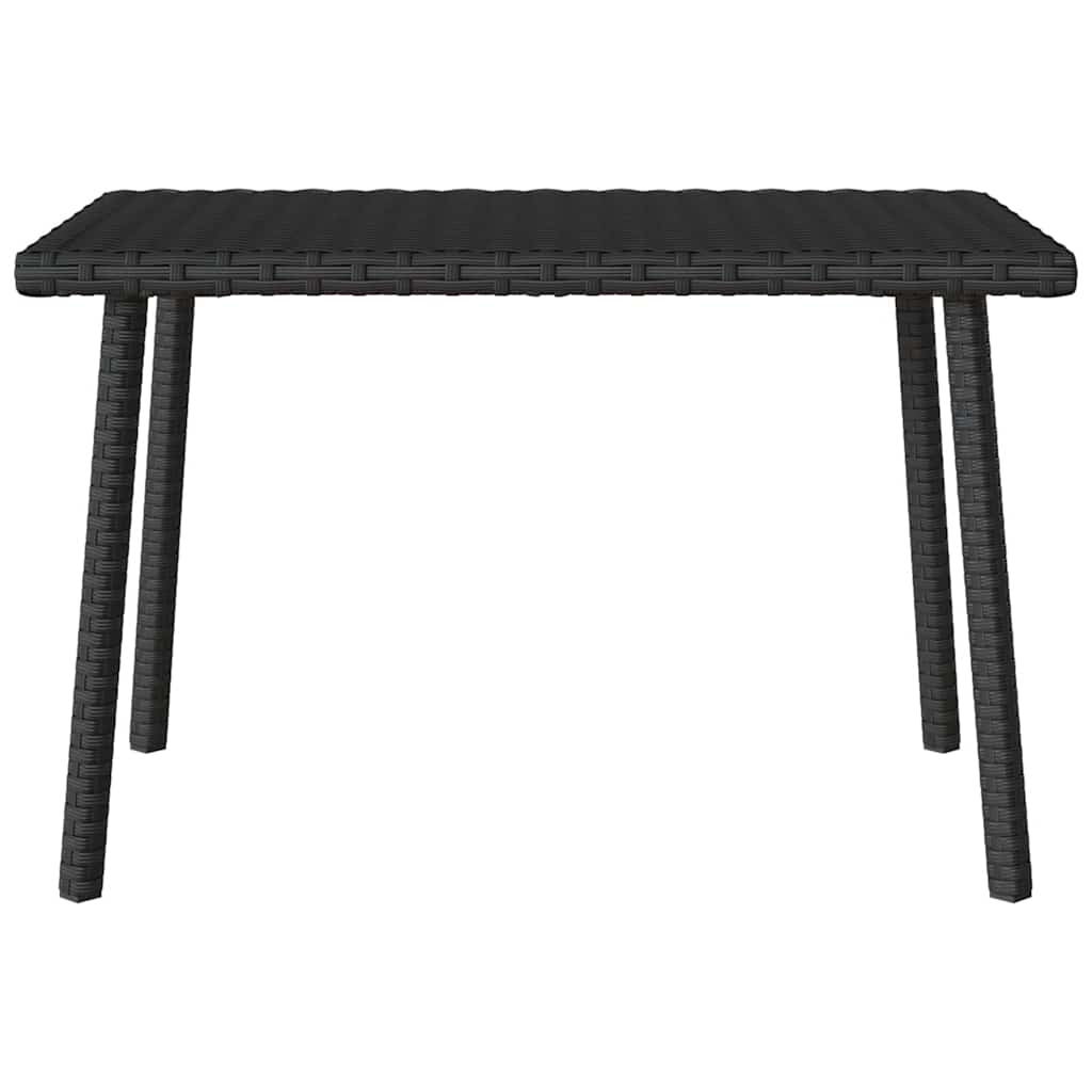 Tavolino da Giardino Rettangolare Nero 60x40x37 cm Polyrattan 4104050