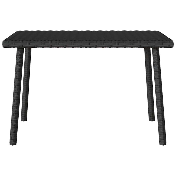 Tavolino da Giardino Rettangolare Nero 60x40x37 cm Polyrattan 4104050