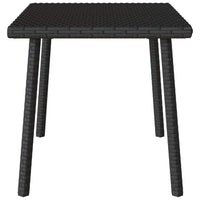 Tavolino da Giardino Rettangolare Nero 60x40x37 cm Polyrattan 4104050