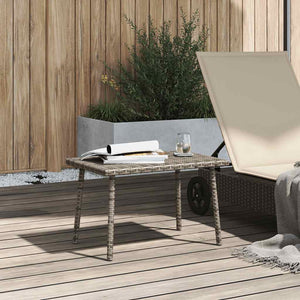 Tavolino da Giardino Rettangolare Grigio 60x40x37 cm Polyrattan 4104052