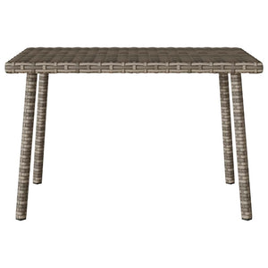 Tavolino da Giardino Rettangolare Grigio 60x40x37 cm Polyrattan 4104052