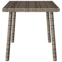 Tavolino da Giardino Rettangolare Grigio 60x40x37 cm Polyrattan 4104052