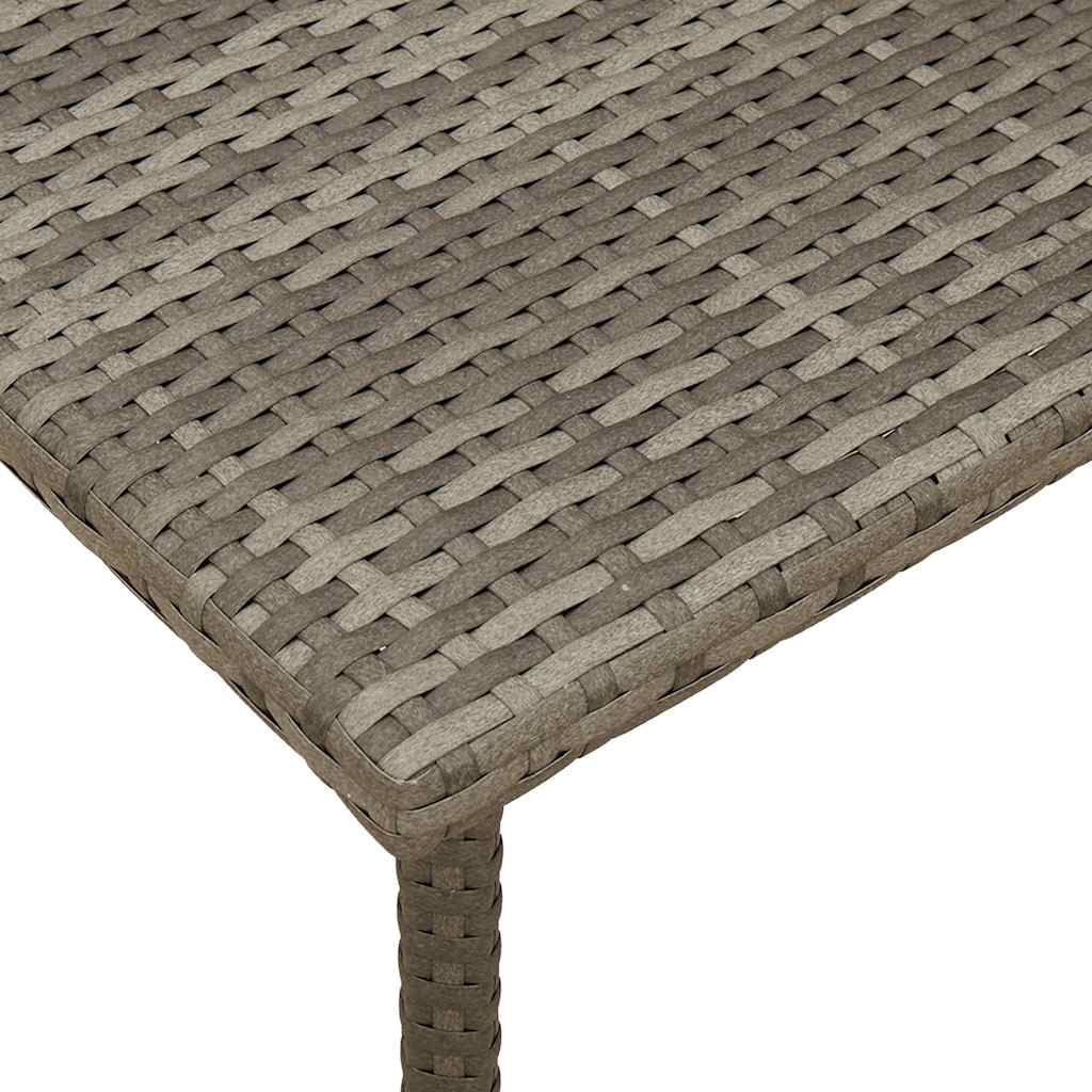 Tavolino da Giardino Rettangolare Grigio 60x40x37 cm Polyrattan 4104052