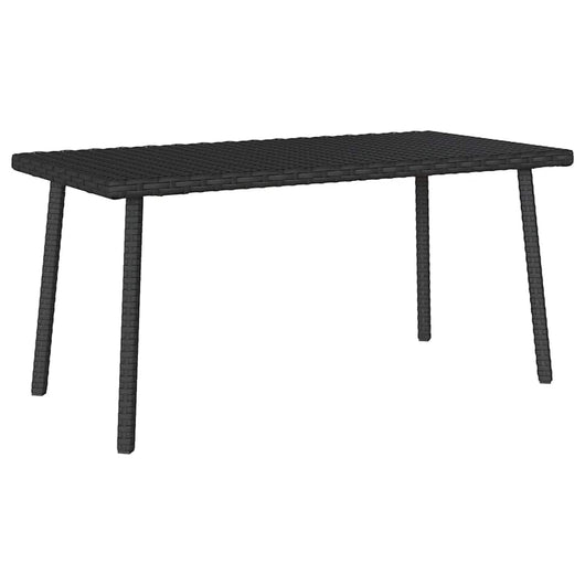 Tavolino da Giardino Rettangolare Nero 80x40x37 cm Polyrattan 4104055