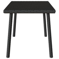 Tavolino da Giardino Rettangolare Nero 80x40x37 cm Polyrattan 4104055