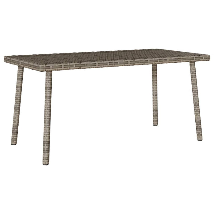 Tavolino da Giardino Rettangolare Grigio 80x40x37 cm Polyrattan 4104057