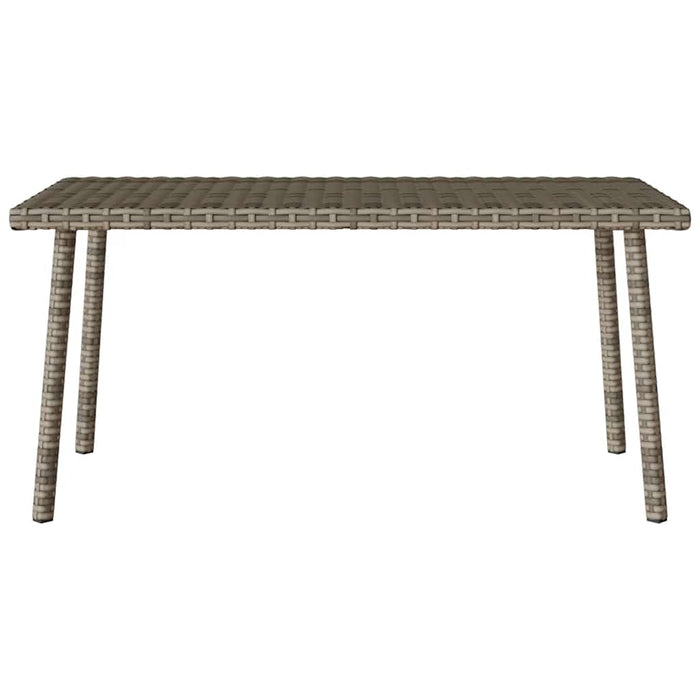 Tavolino da Giardino Rettangolare Grigio 80x40x37 cm Polyrattan 4104057