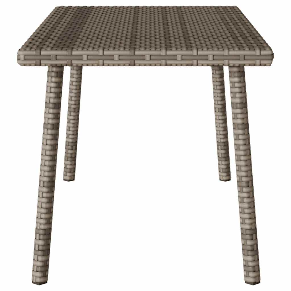 Tavolino da Giardino Rettangolare Grigio 80x40x37 cm Polyrattan 4104057