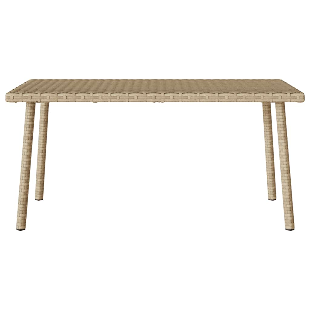 Tavolino da Giardino Rettangolare Beige 80x40x37 cm Polyrattan 4104058