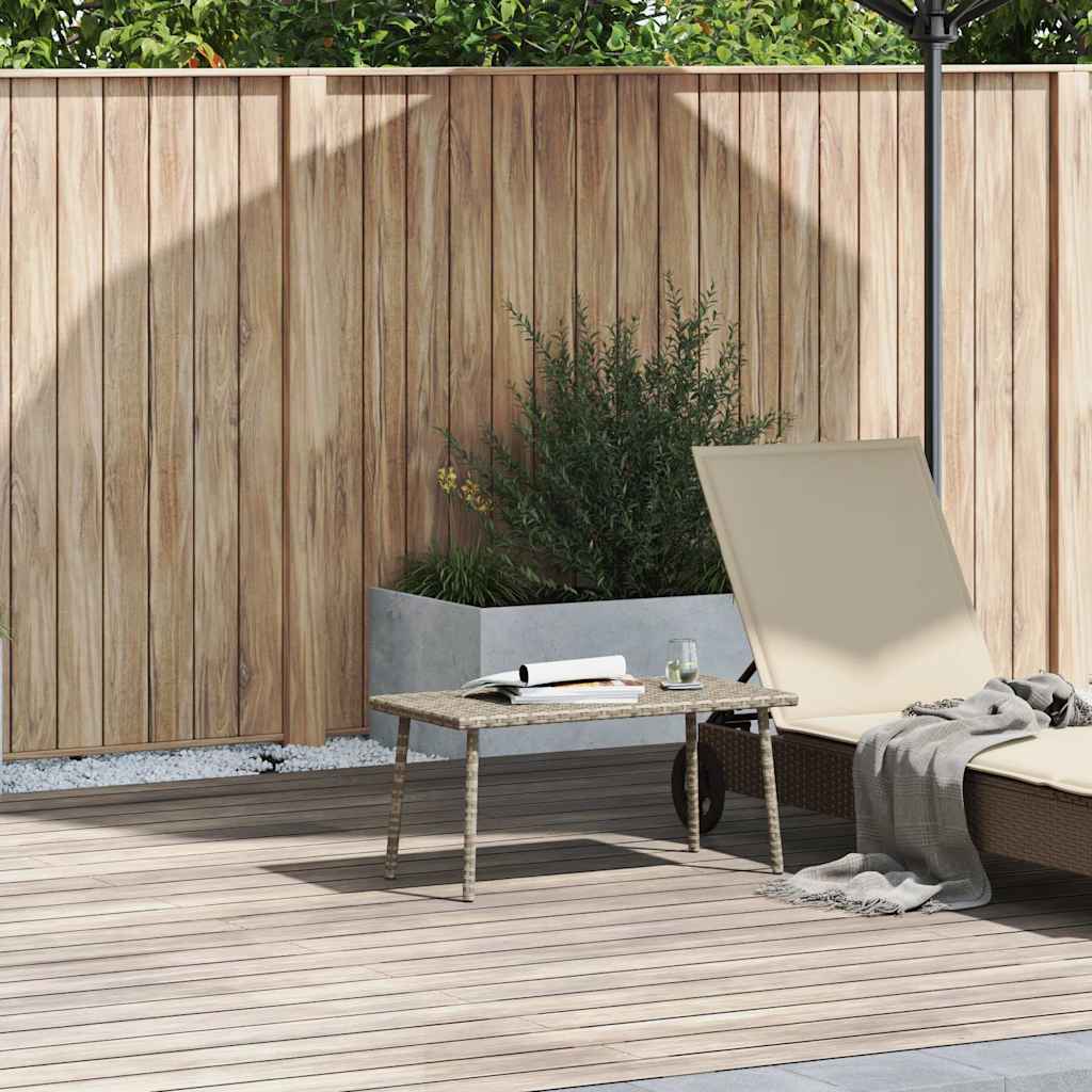 Tavolino da Giardino Rettangolare Grigio Chiaro 80x40x37 cm 4104059