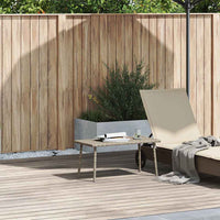 Tavolino da Giardino Rettangolare Grigio Chiaro 80x40x37 cm 4104059