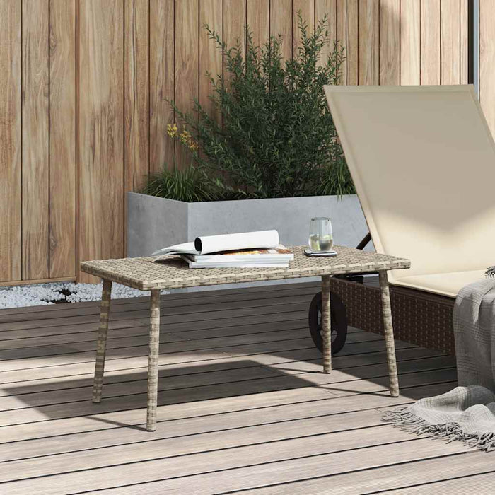 Tavolino da Giardino Rettangolare Grigio Chiaro 80x40x37 cm 4104059