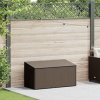 Baule da Giardino Marrone 110x50x58 cm in Polyrattan 4104070