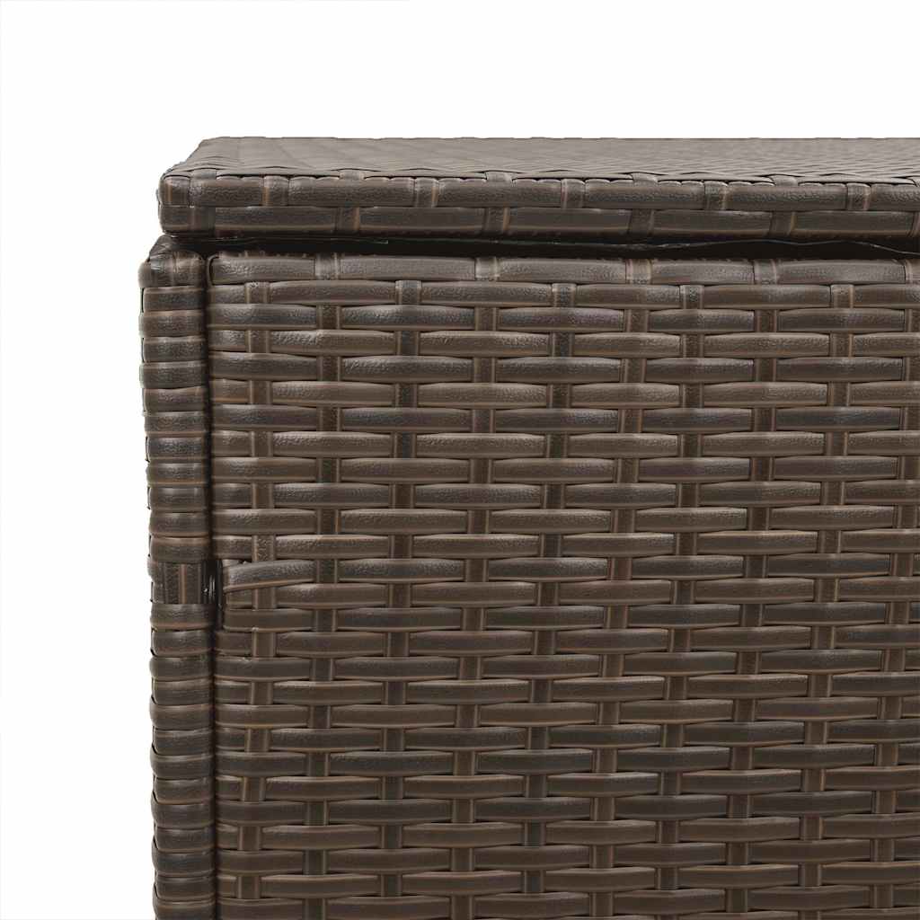 Baule da Giardino Marrone 110x50x58 cm in Polyrattan 4104070