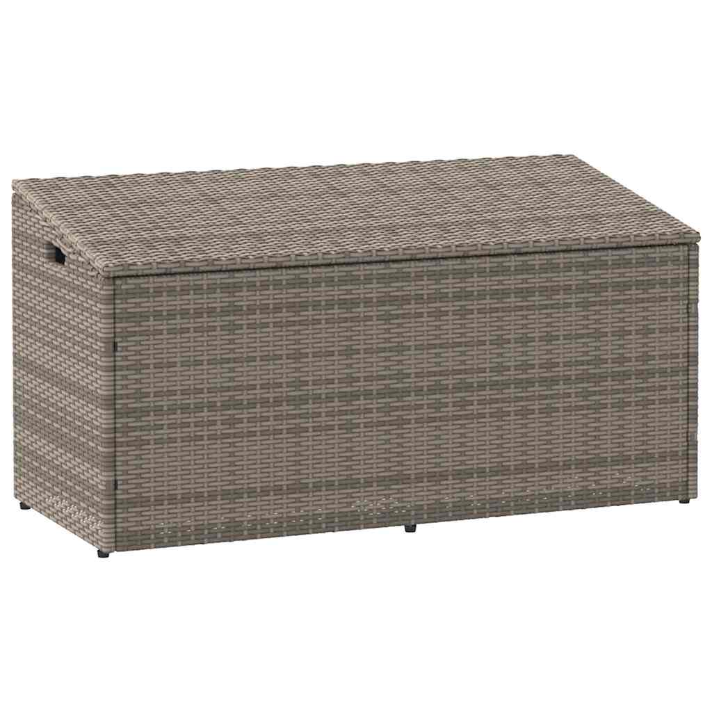 Baule da Giardino Grigio 110x50x58 cm in Polyrattan 4104071