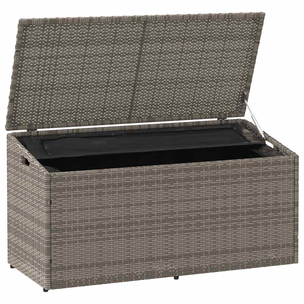 Baule da Giardino Grigio 110x50x58 cm in Polyrattan 4104071