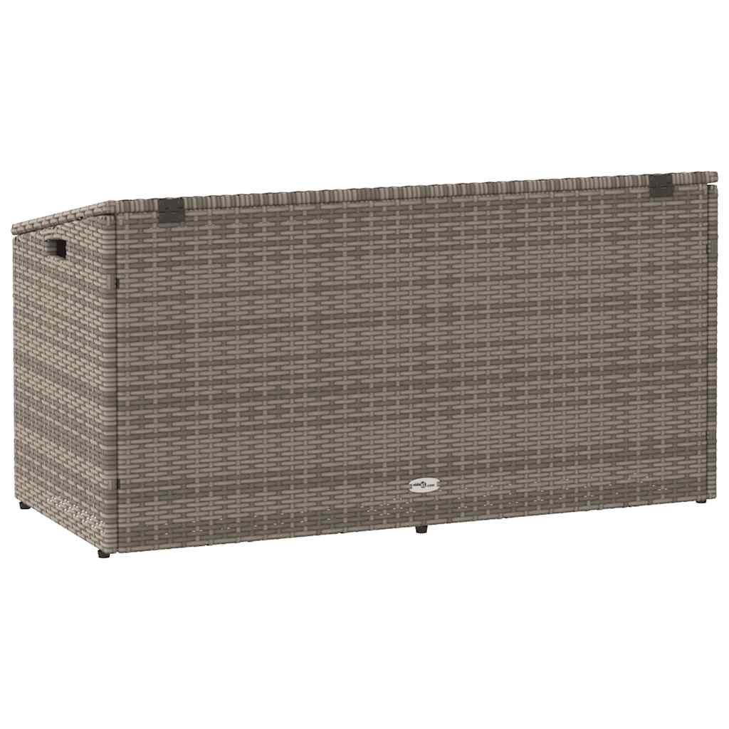 Baule da Giardino Grigio 110x50x58 cm in Polyrattan 4104071