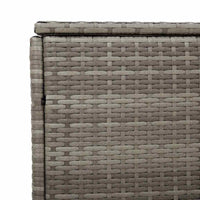 Baule da Giardino Grigio 110x50x58 cm in Polyrattan 4104071