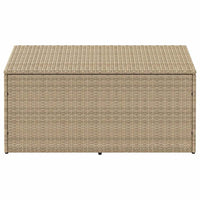 Baule da Giardino Beige 110x50x58 cm Polyrattan 4104072