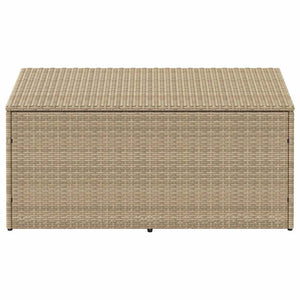 Baule da Giardino Beige 110x50x58 cm Polyrattan 4104072