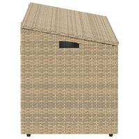 Baule da Giardino Beige 110x50x58 cm Polyrattan 4104072