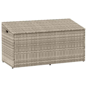 Baule da Giardino Grigio Chiaro 110x50x58 cm in Polyrattan 4104073