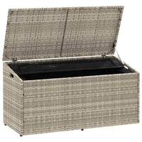 Baule da Giardino Grigio Chiaro 110x50x58 cm in Polyrattan 4104073