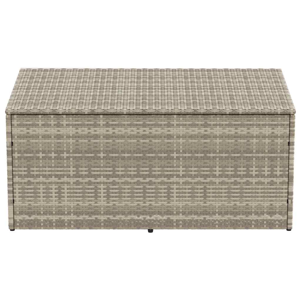 Baule da Giardino Grigio Chiaro 110x50x58 cm in Polyrattan 4104073