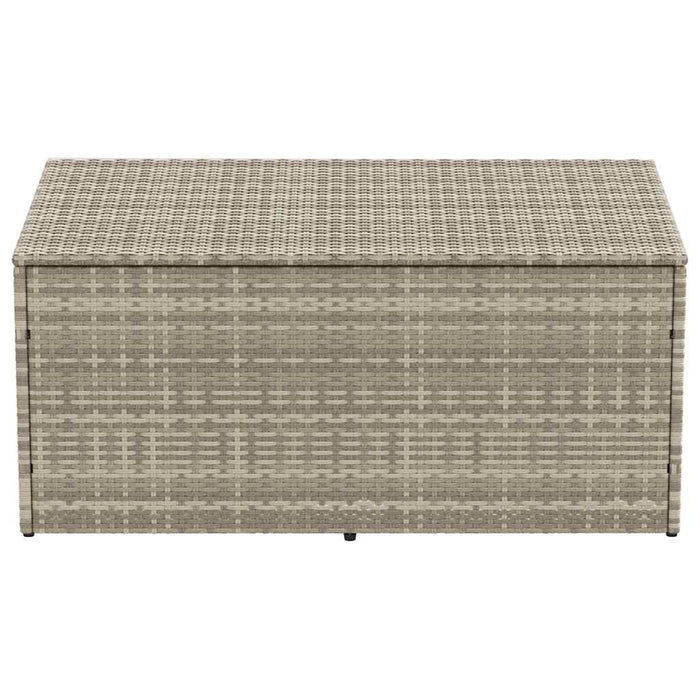 Baule da Giardino Grigio Chiaro 110x50x58 cm in Polyrattan 4104073