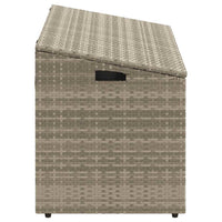 Baule da Giardino Grigio Chiaro 110x50x58 cm in Polyrattan 4104073