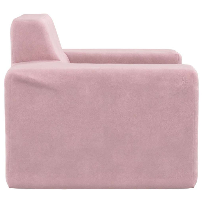 Divano per Bambini Rosa in Morbido Peluche 4104777