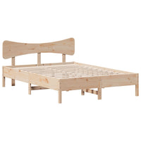 Letto senza Materasso 140x190 cm in Legno Massello di Pino 3328244