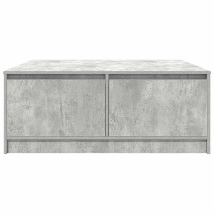 Tavolino da Salotto con Cassetti Grigio Cemento 100x100x40 cm 3328402