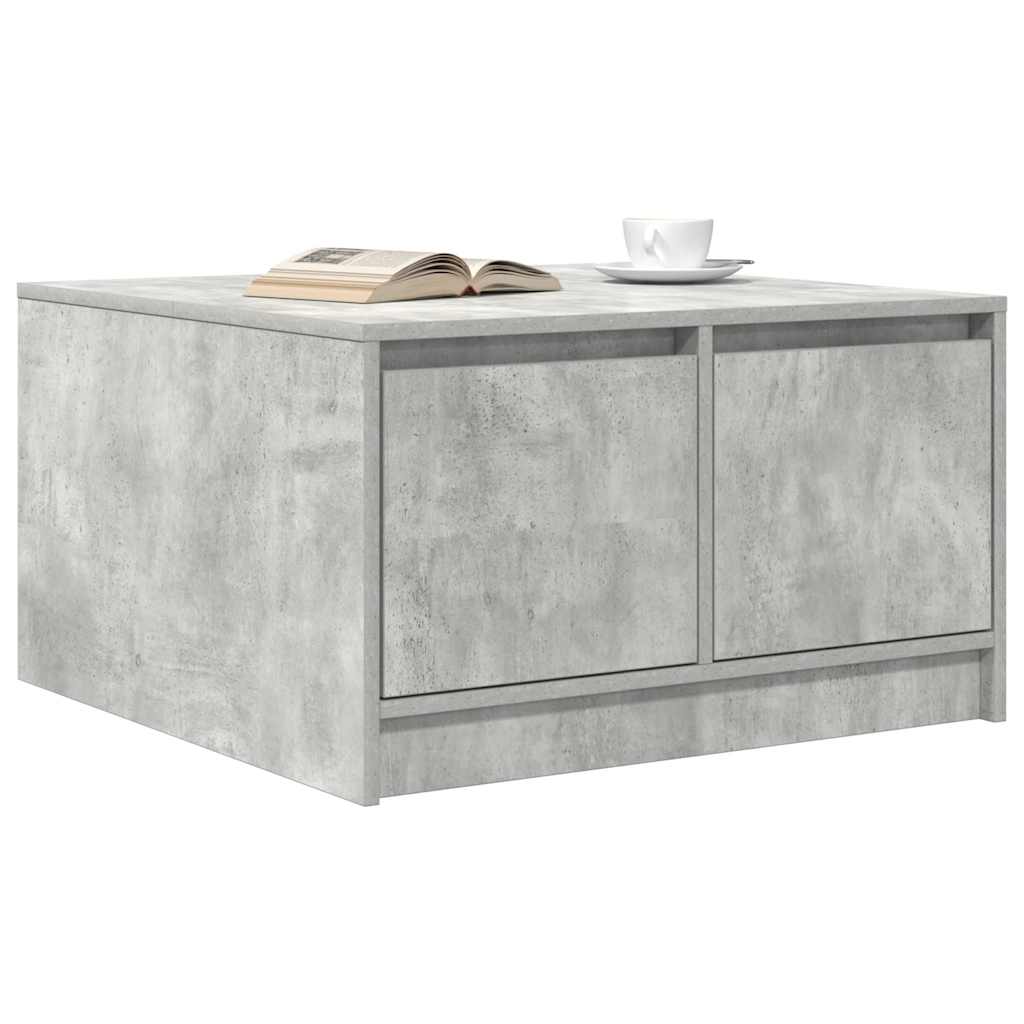 Tavolino da Salotto con Cassetti Grigio Cemento 70,5x70x40 cm 3328411