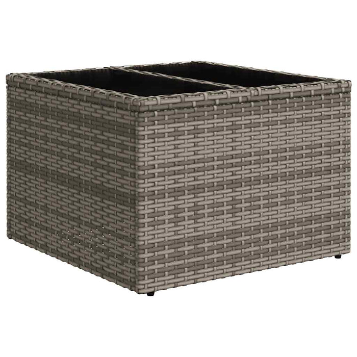 Set Divano da Giardino 8 pz con Cuscini Grigio in Polyrattan 3325516