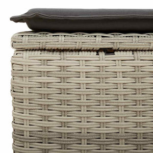 Set Divano da Giardino 6pz con Cuscini Grigio Chiaro Polyrattan 3325628