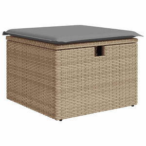 Set Divani da Giardino 7 pz con Cuscini Beige in Polyrattan 3325762