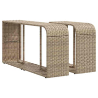 Set Divani da Giardino 11 pz con Cuscini Beige in Polyrattan 3326082