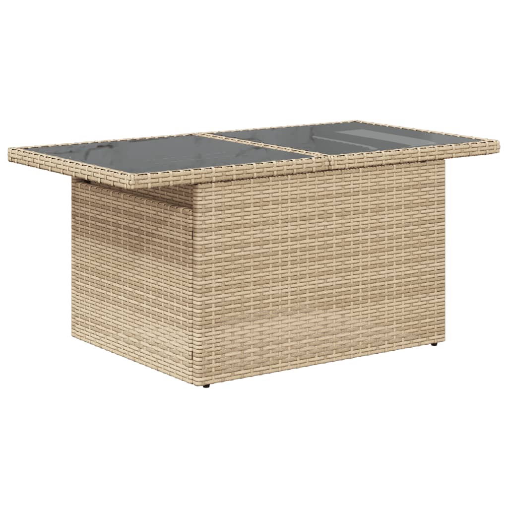 Set Divano da Giardino 6 pz con Cuscini Beige in Polyrattan 3326100