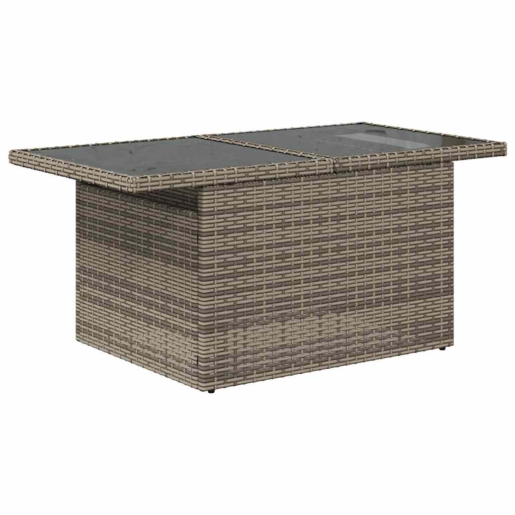 Set Divani da Giardino 7 pz con Cuscini Grigio in Polyrattan 3326191