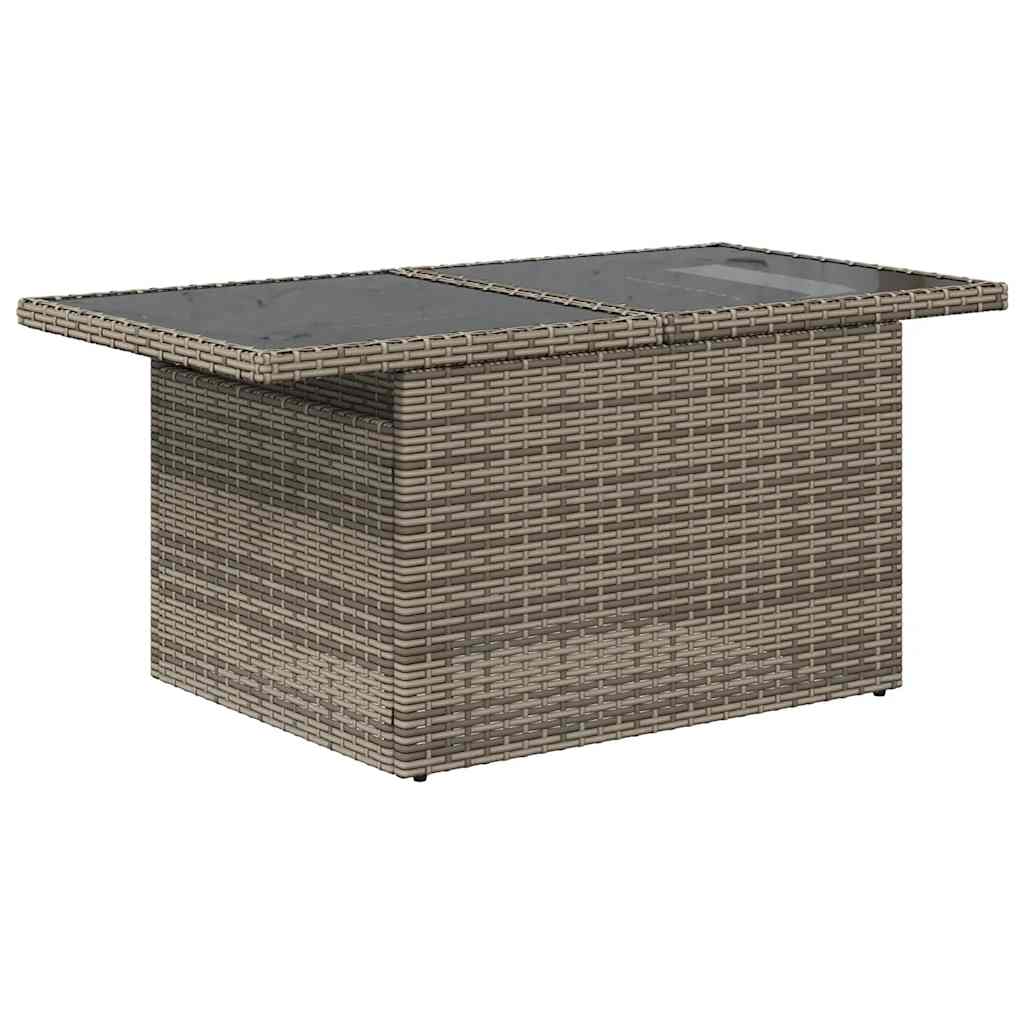 Set Divano da Giardino 6 pz con Cuscini Grigio in Polyrattan 3326321