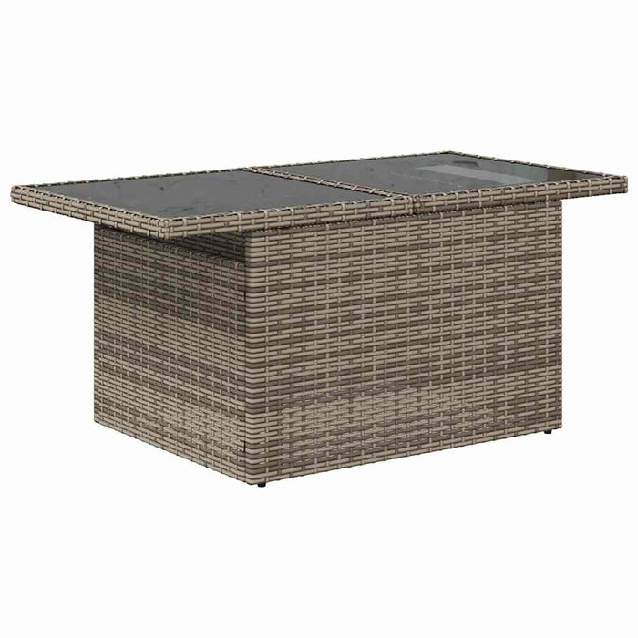 Set Divano da Giardino 9 pz con Cuscini Grigio in Polyrattan 3326451