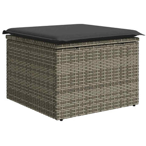 Set Divano da Giardino 8 pz con Cuscini Grigio in Polyrattan 3326681