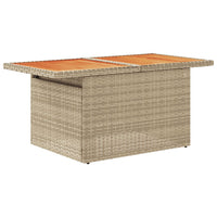 Set Divano da Giardino 8 pz con Cuscini Beige in Polyrattan 3326900