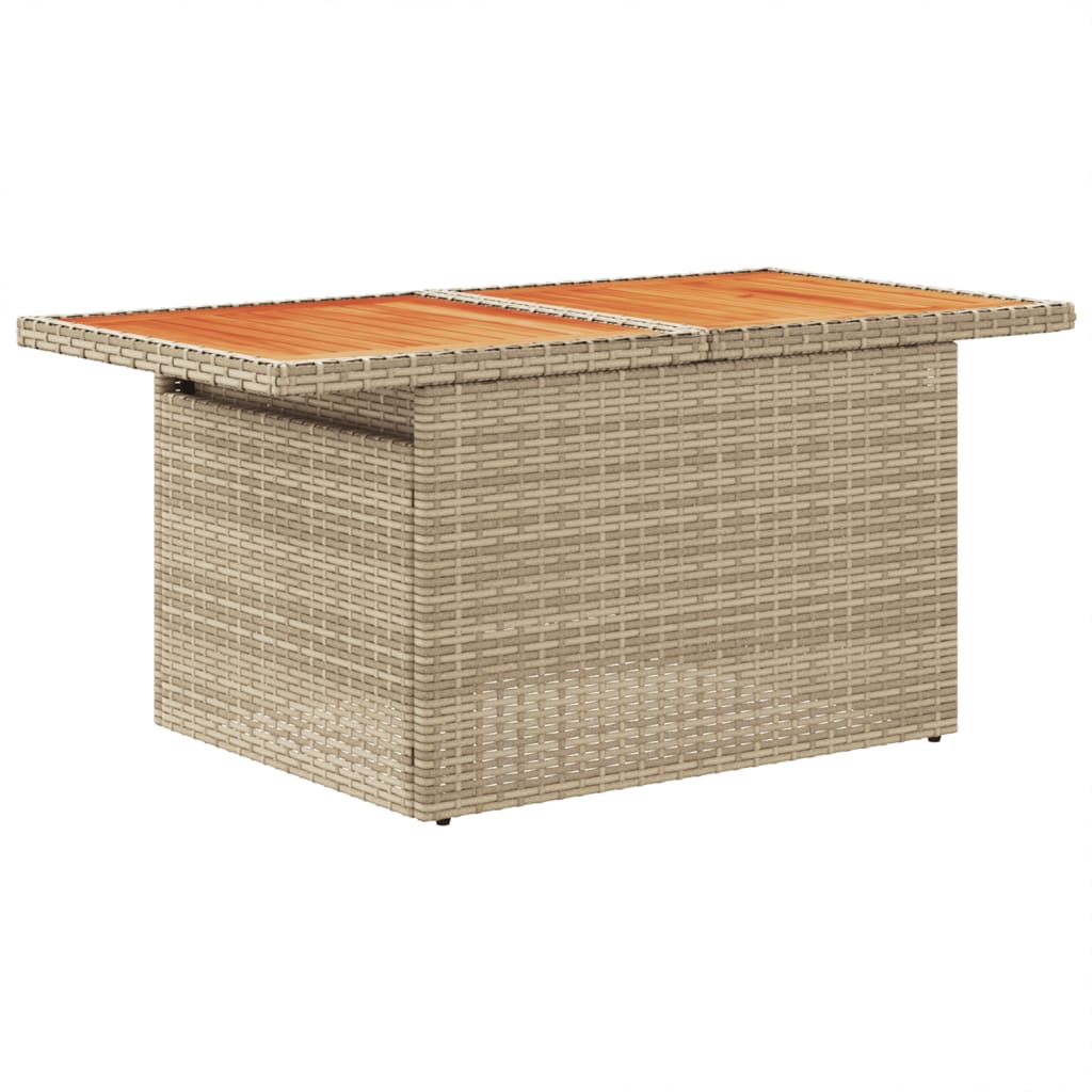 Set Divano da Giardino 6 pz con Cuscini Beige in Polyrattan 3326928