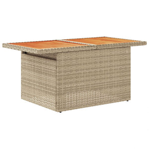 Set Divani da Giardino 7 pz con Cuscini Beige in Polyrattan 3326935